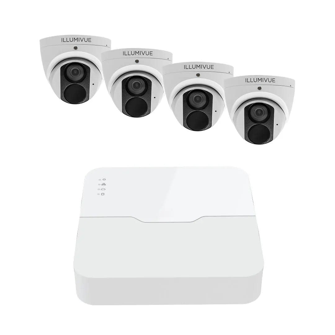 8-Channel 1TB NVR with 4 x 4MP IP NightColor Turret Camera Kit